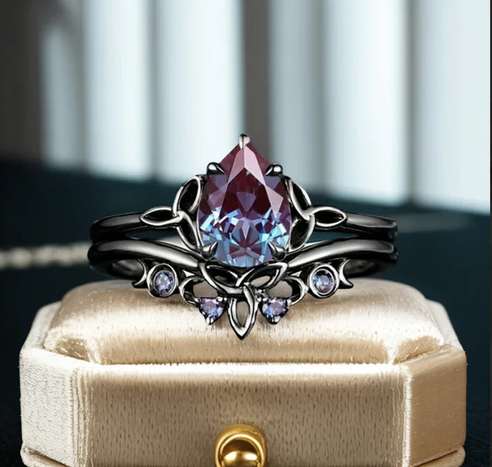 Vintage Ruby Amethyst Ring