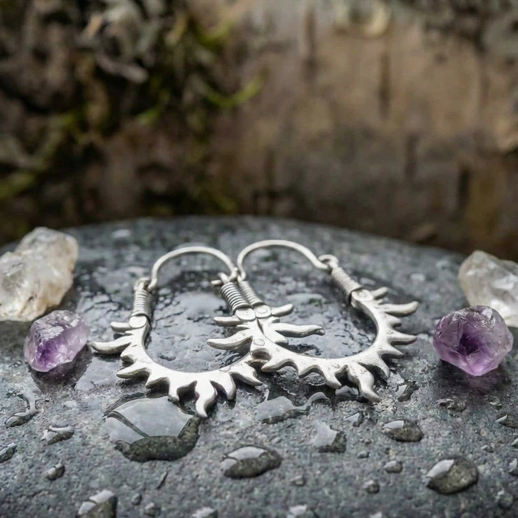 Bohemian Coral Branch Earrings