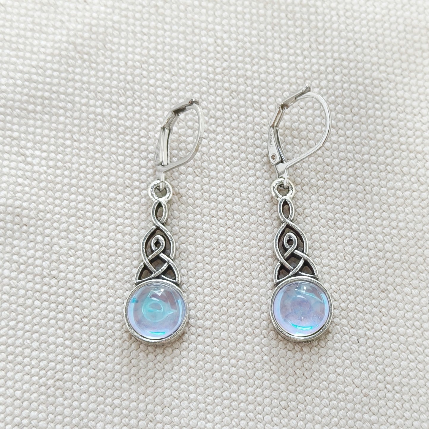 Celtic Moonstone Earrings