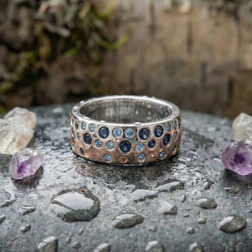 Classic Blue Zirconia Ring