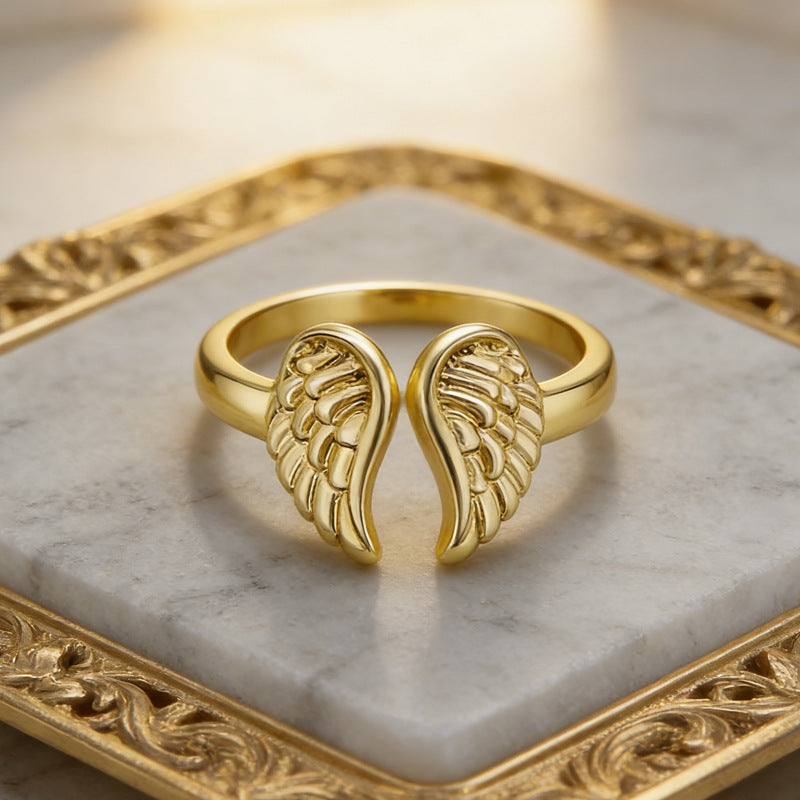 Elegant Angel Wing Ring
