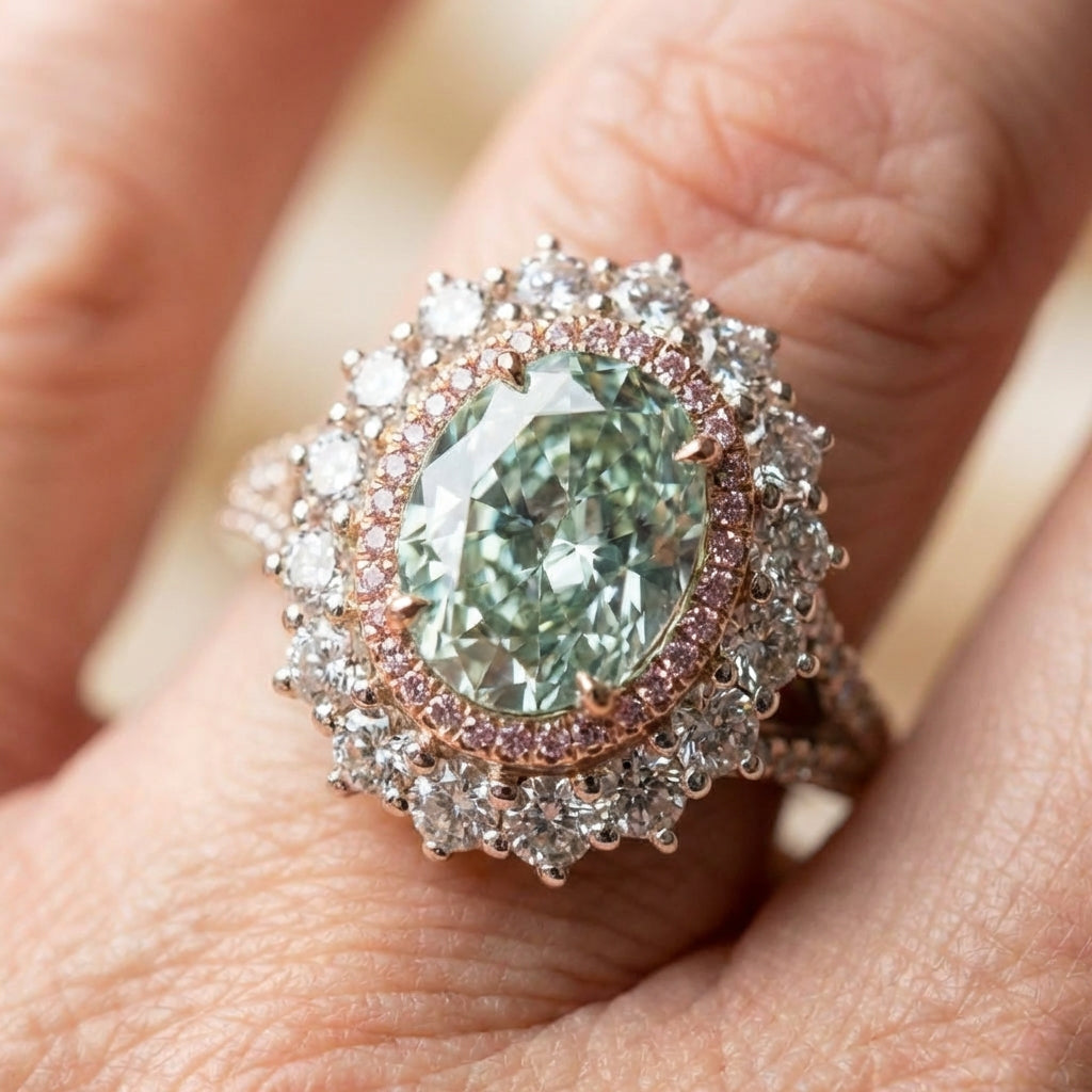 Elegant Aquamarine Statement Ring