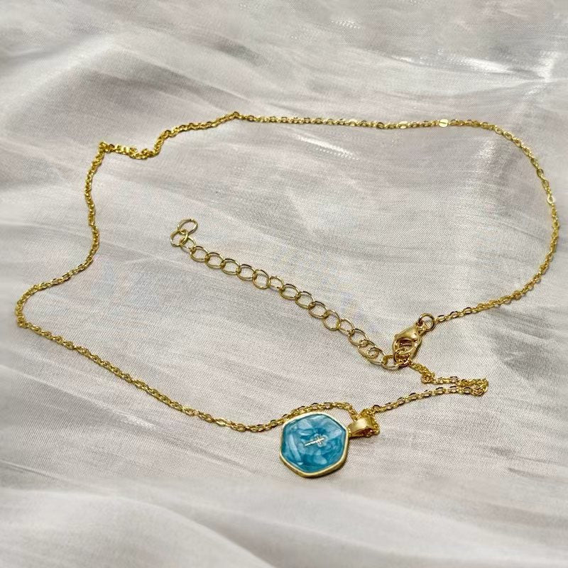 Elegant Blue Apatite Necklace