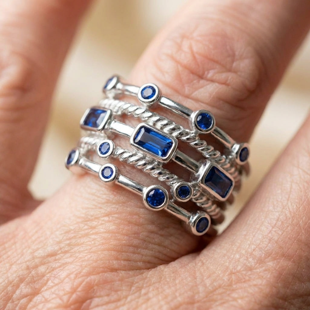 Elegant Blue Sapphire Ring