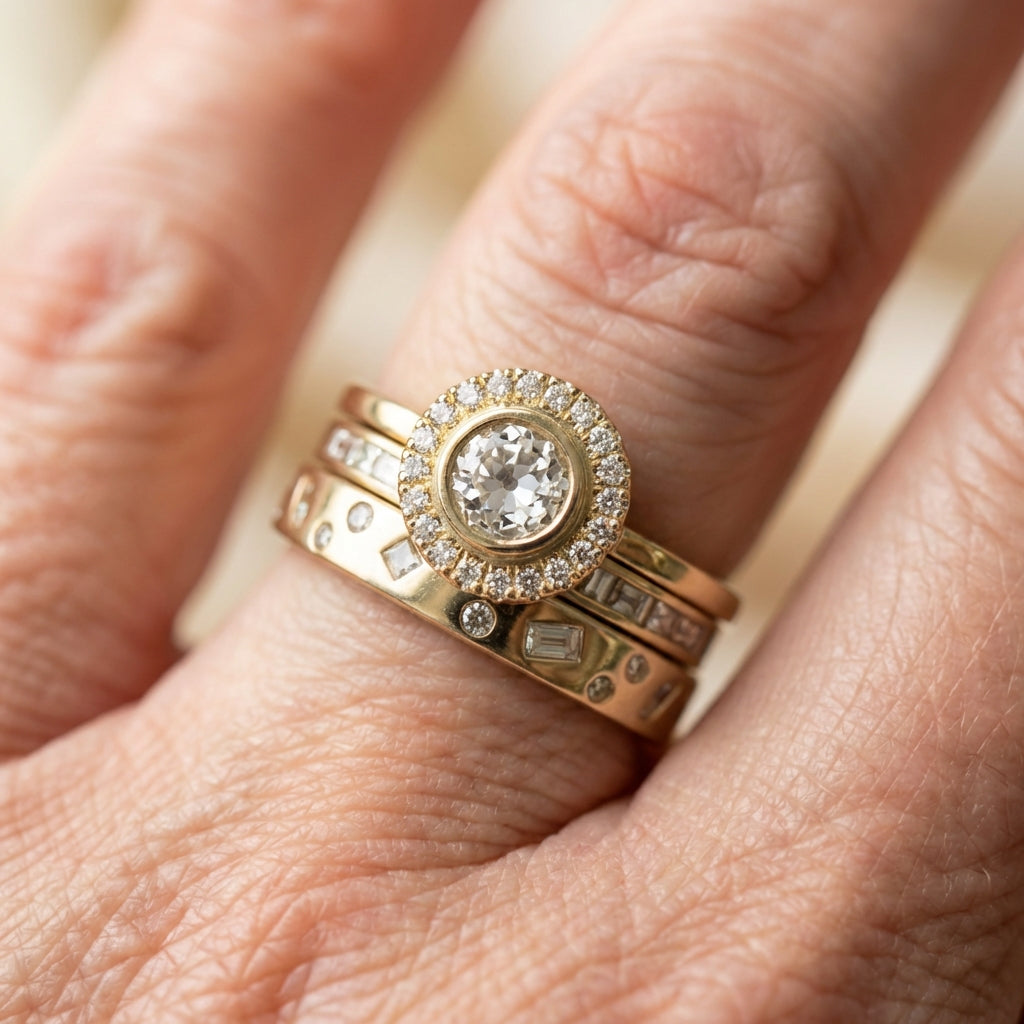 Elegant Gold Diamond Ring