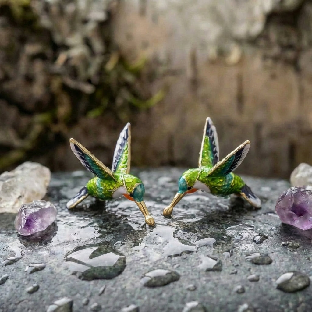 Elegant Hummingbird Earrings