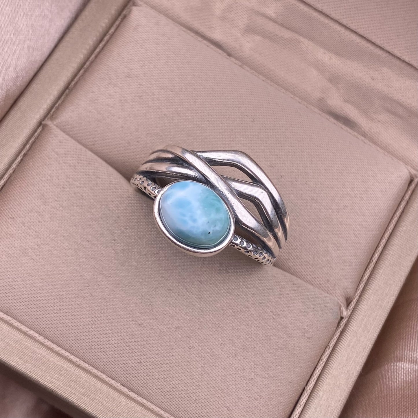 Elegant Larimar Ring
