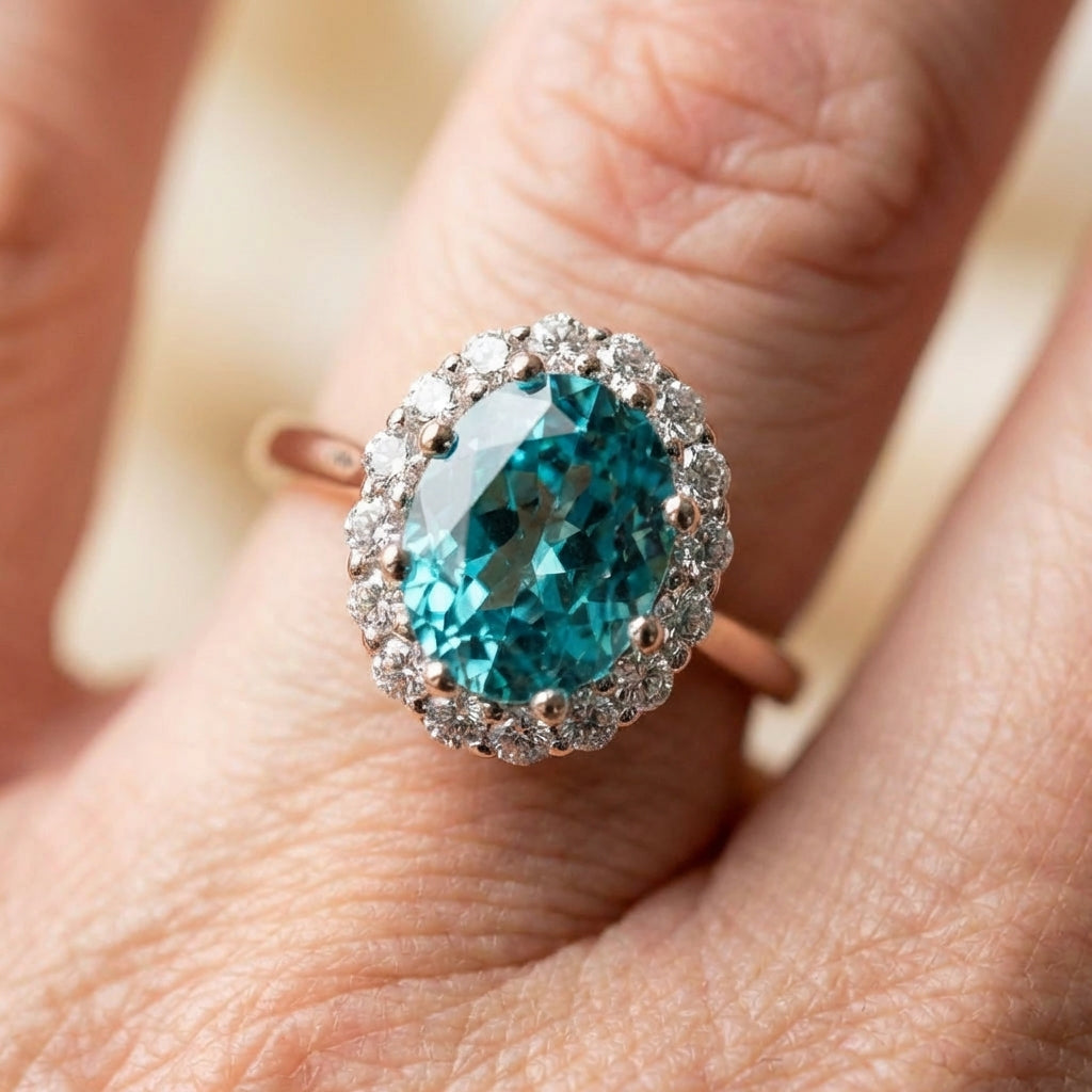 Elegant Topaz Crystal Ring