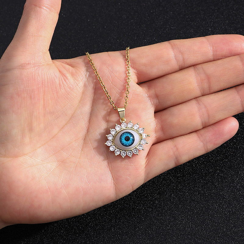 Evil Eye Crystal Necklace