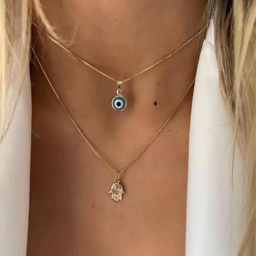 Evil Eye Gold Necklace
