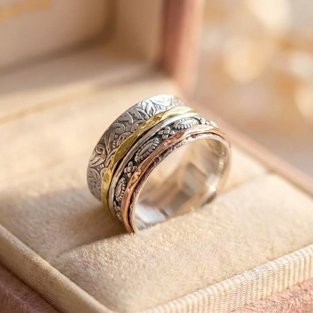 Handmade Engraved Silver Ring