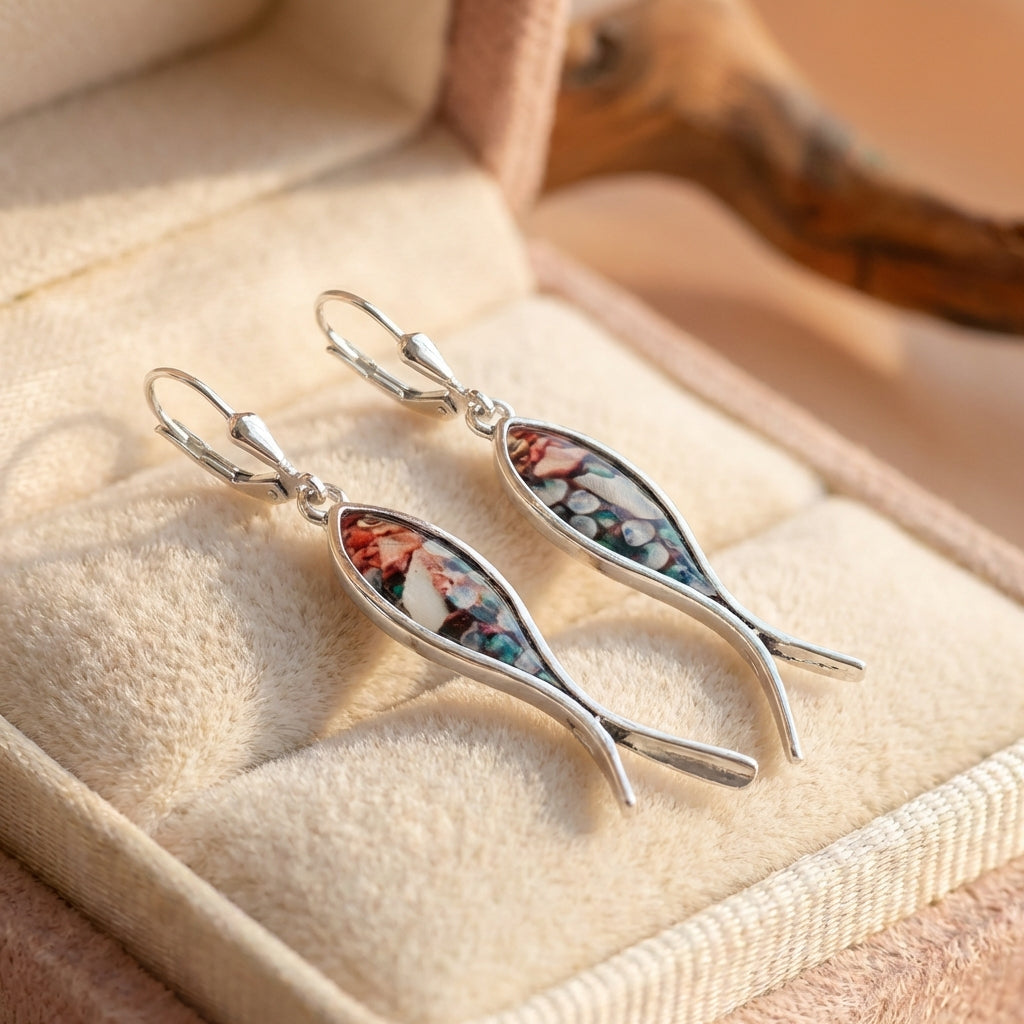 Vintage Fish Dangle Earrings