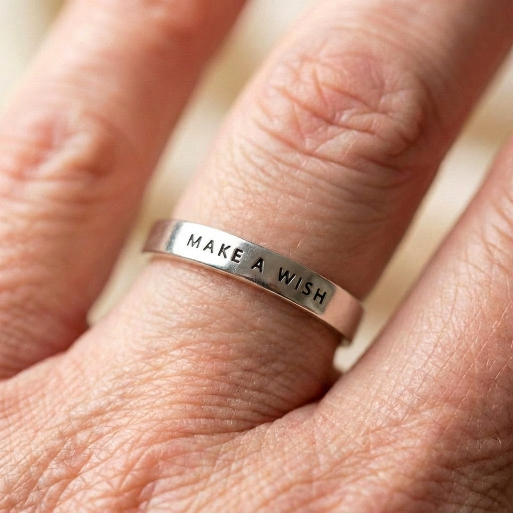 Make A Wish Silver Ring
