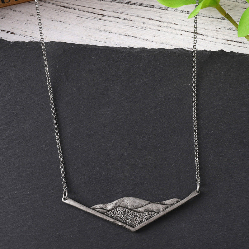 Minimalist Mountain Necklace