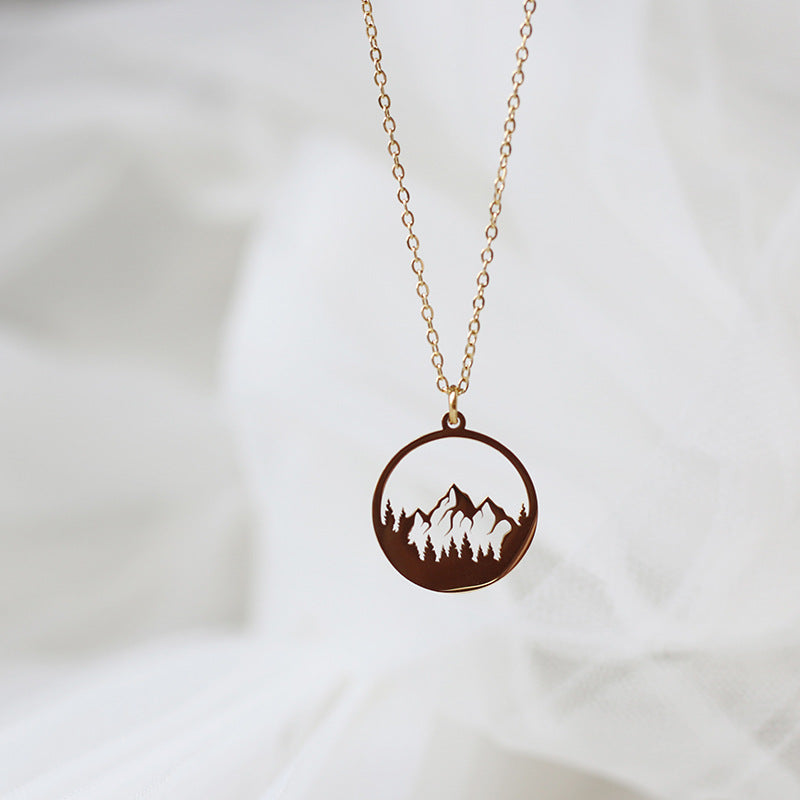 Minimalist Mountain Necklace