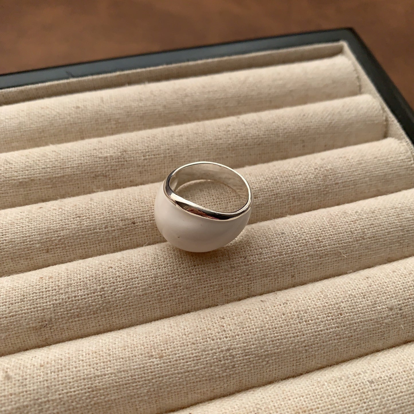 Minimalist Pearl Ring