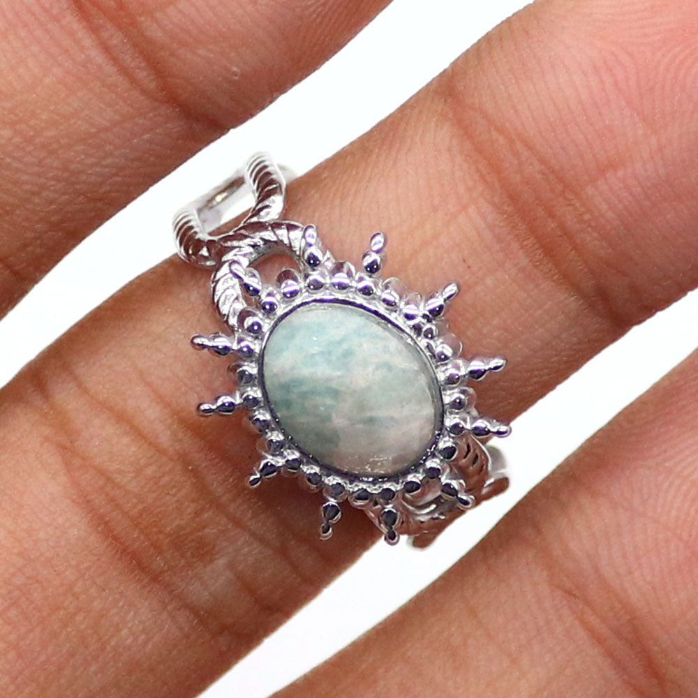 Ornate Aquamarine Ring