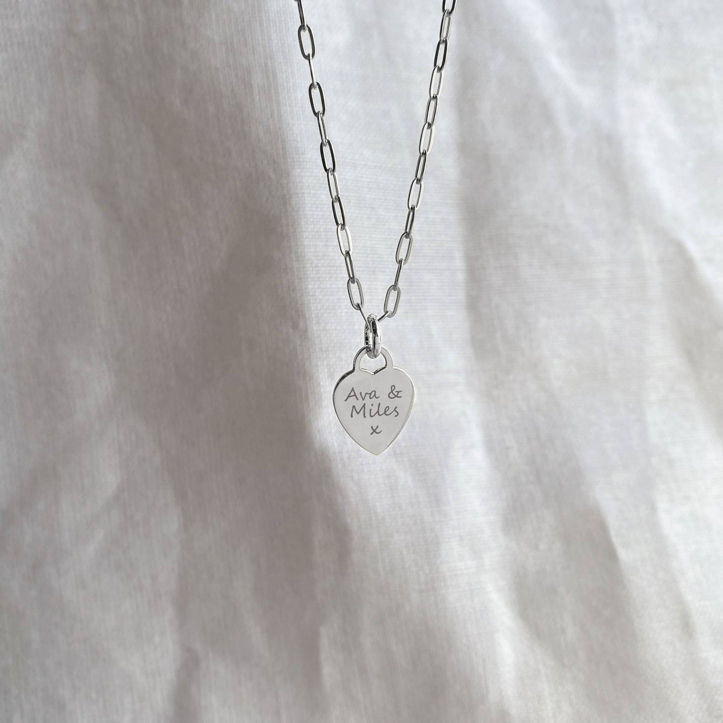 Personalized Heart Necklace