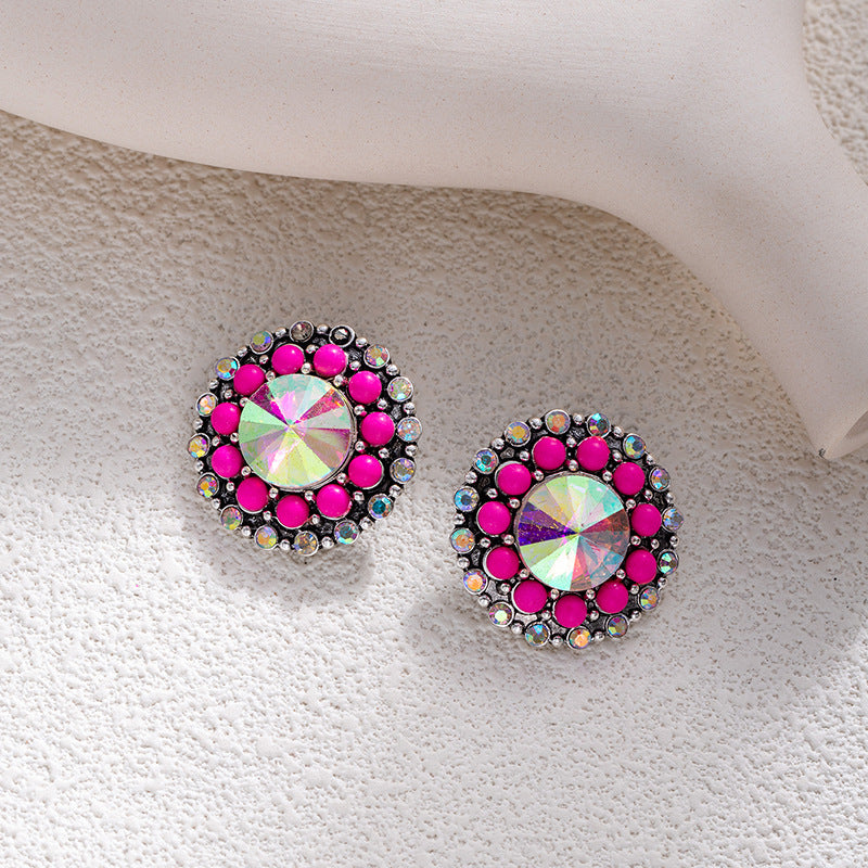 Statement Fuchsia Earrings