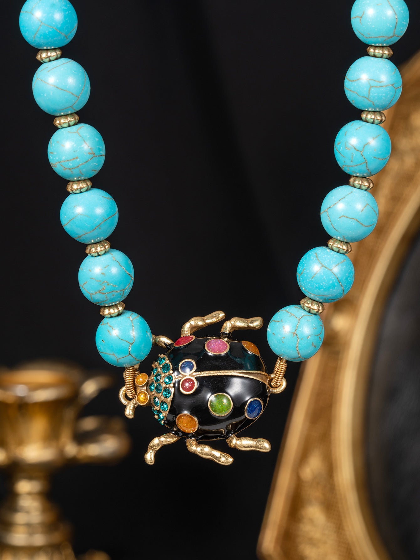 Turquoise Beaded Necklace
