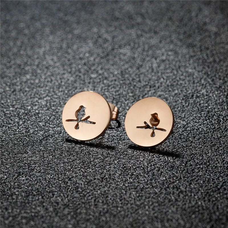 Vintage Bird Branch Earrings
