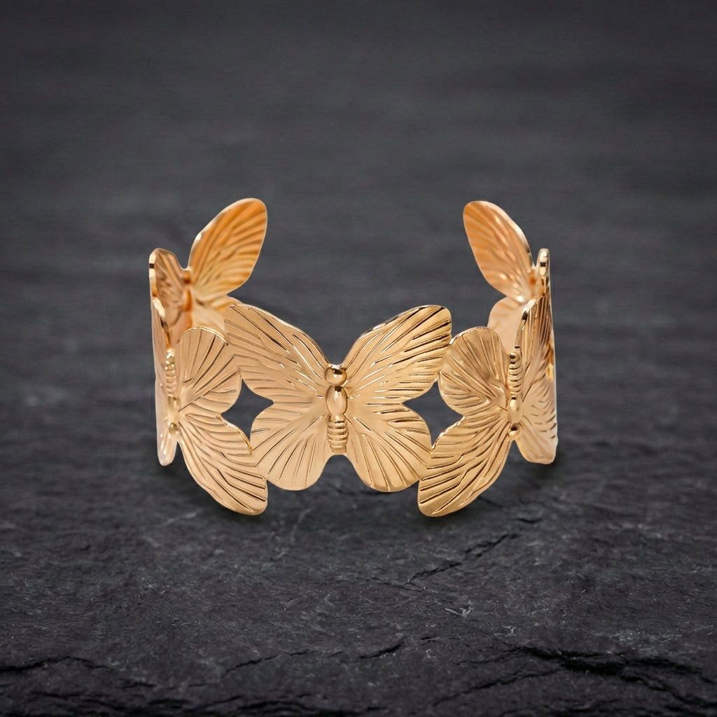 Vintage Butterfly Cuff Bracelet