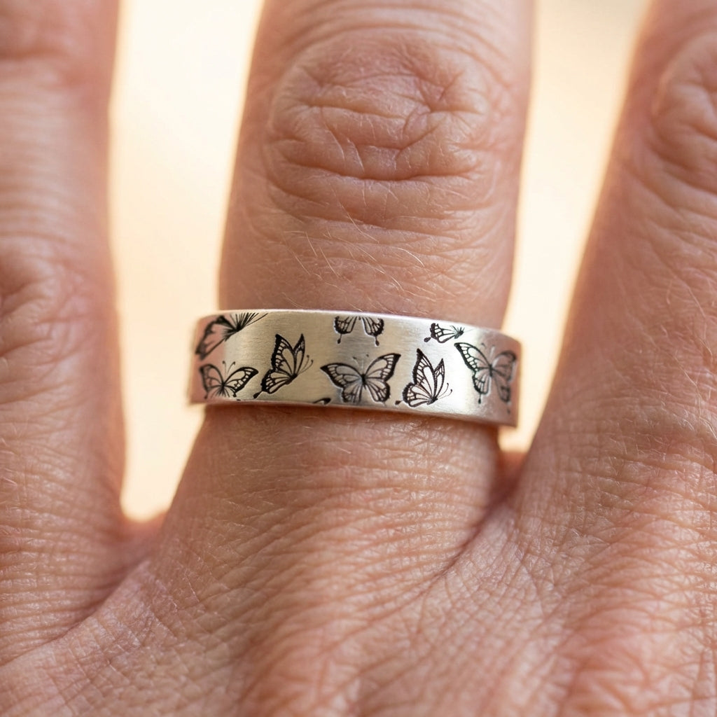 Vintage Butterfly Soul Ring