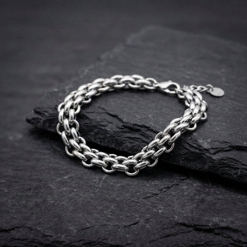 Vintage Chain Silver Bracelet