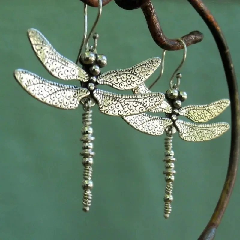 Vintage Dragonfly Earrings