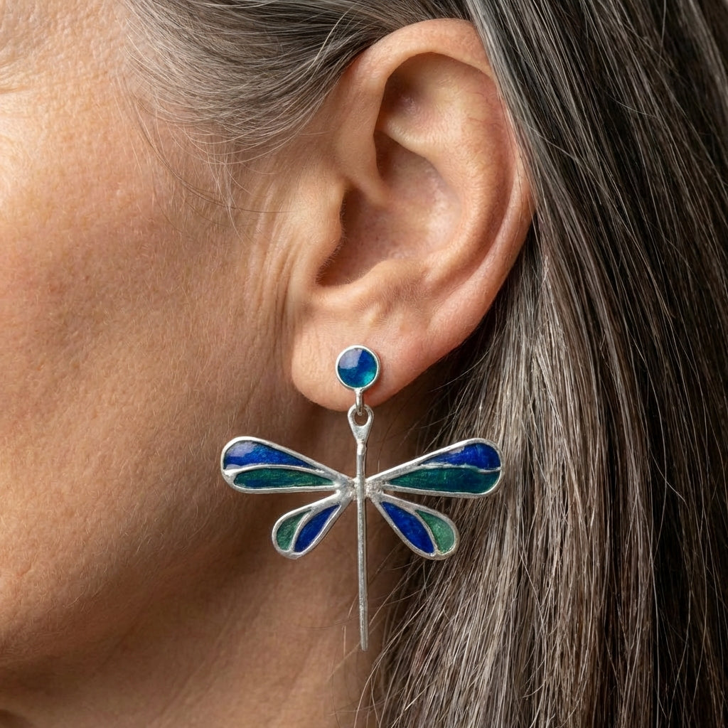 Vintage Dragonfly Earrings