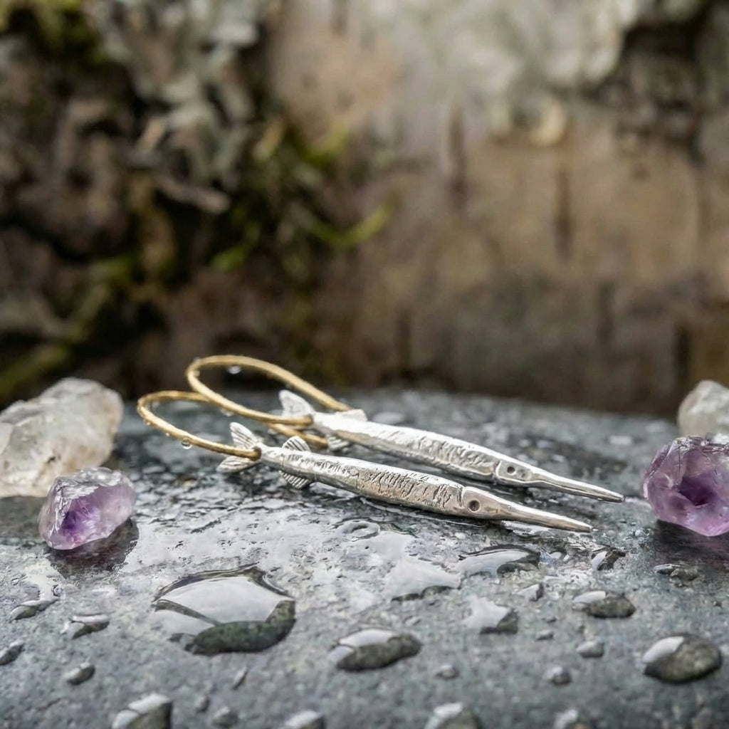 Vintage Fish Drop Earrings