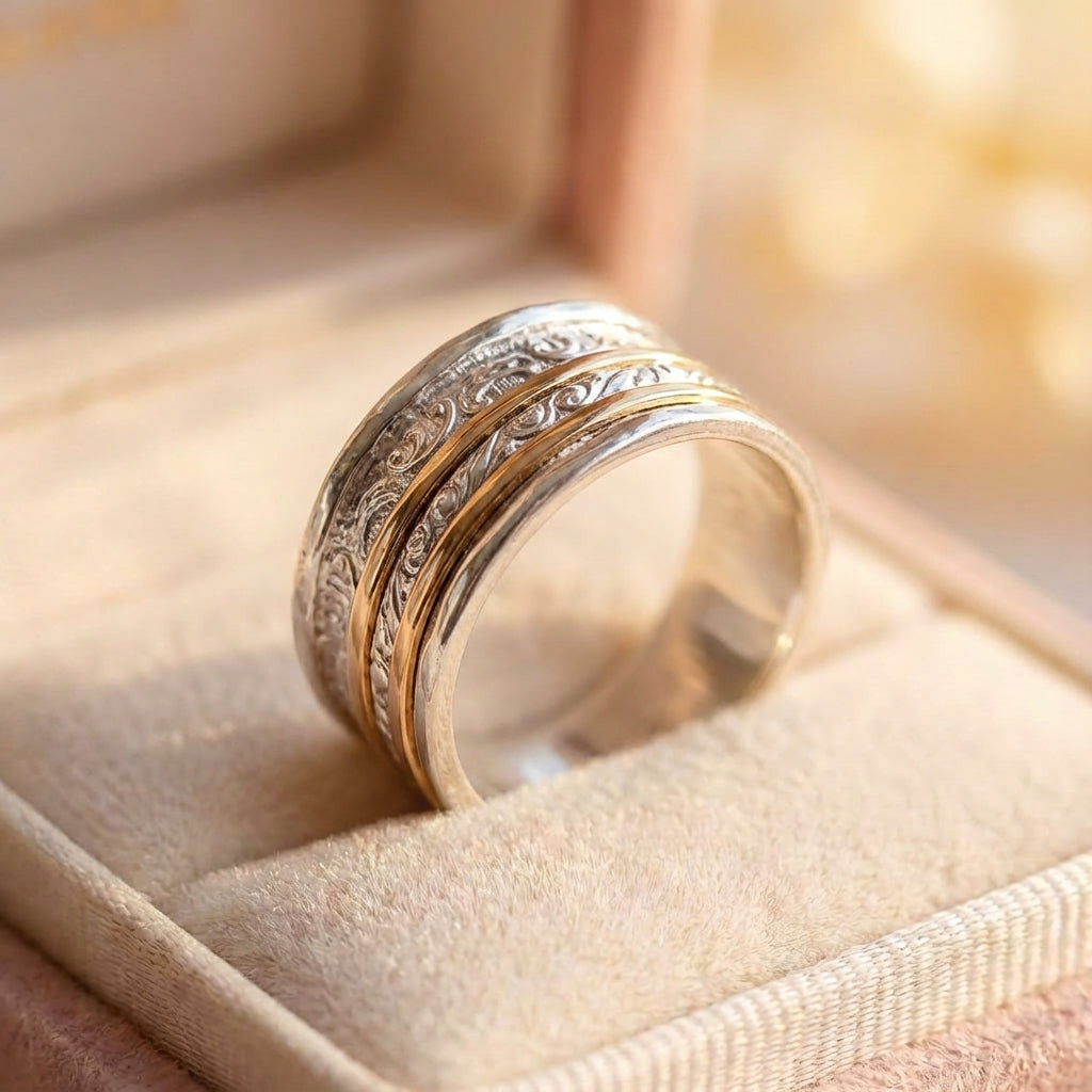 Vintage Gold & Silver Fine Ring