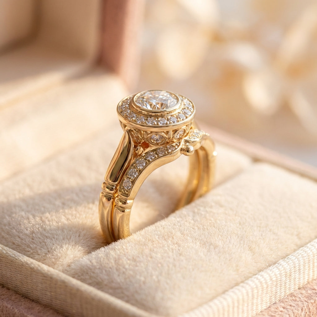 Vintage Gold & Zirconia Ring Pack