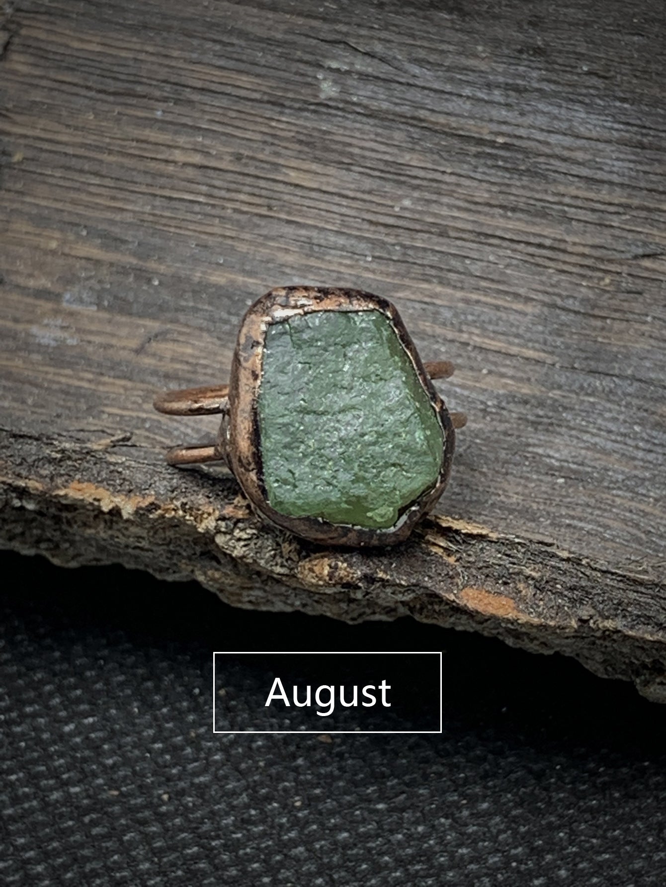 Vintage Green Stone Ring