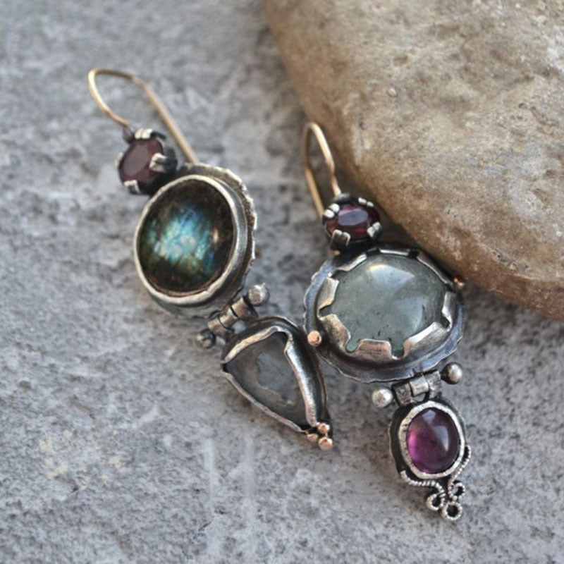 Vintage Labradorite Earrings