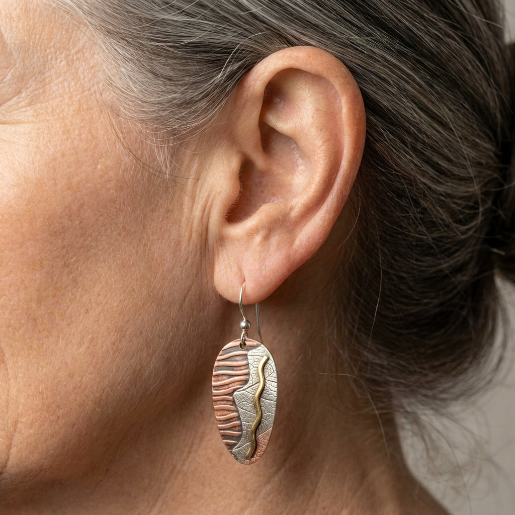 Vintage Leaf Drop Earrings