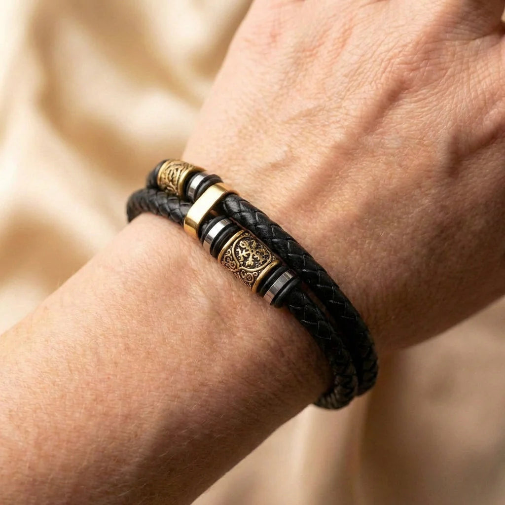 Vintage Leather Gold