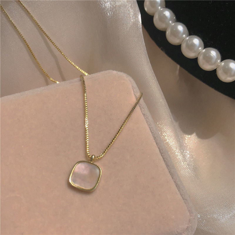 Vintage Minimalist Square Pendant