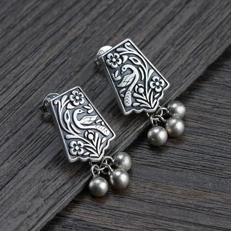 Vintage Phoenix Pearl Earrings