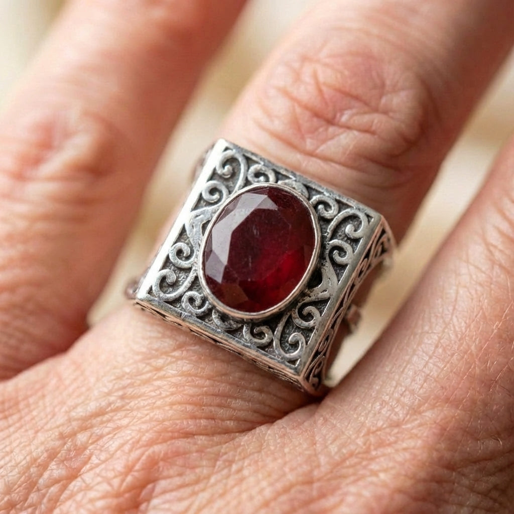 Vintage Ruby Statement Ring