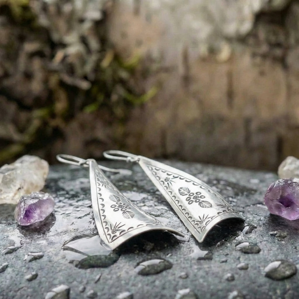Vintage Silver Boho Earrings