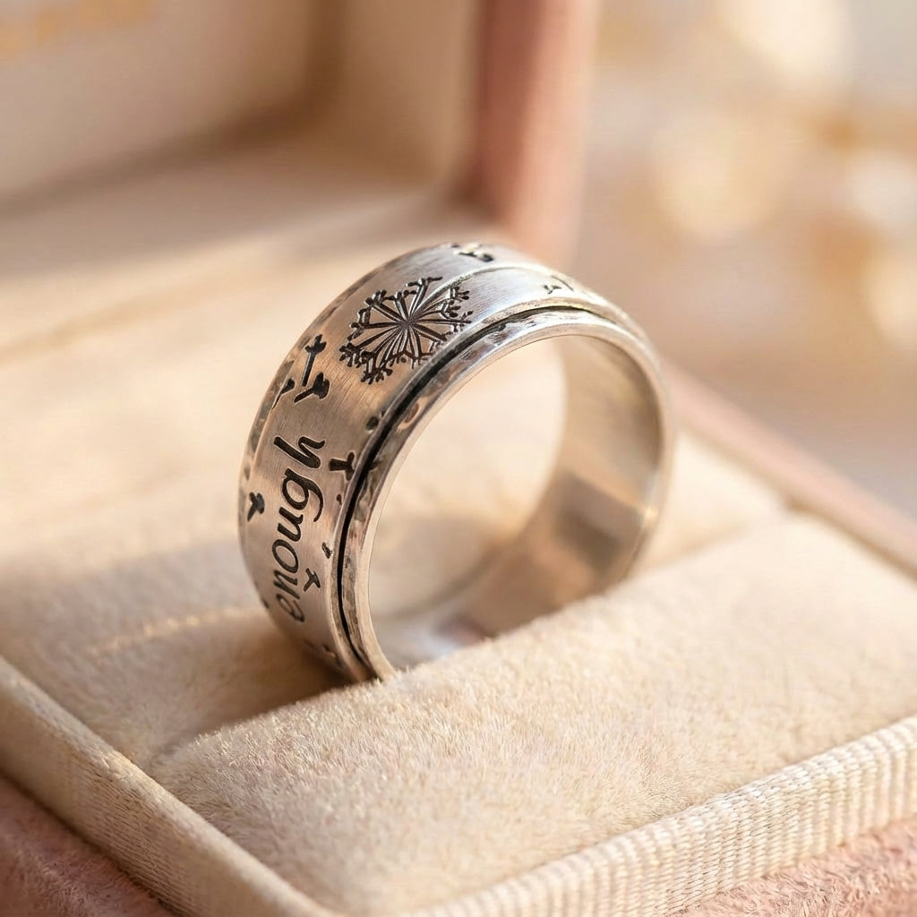 Vintage Silver Engraved Ring