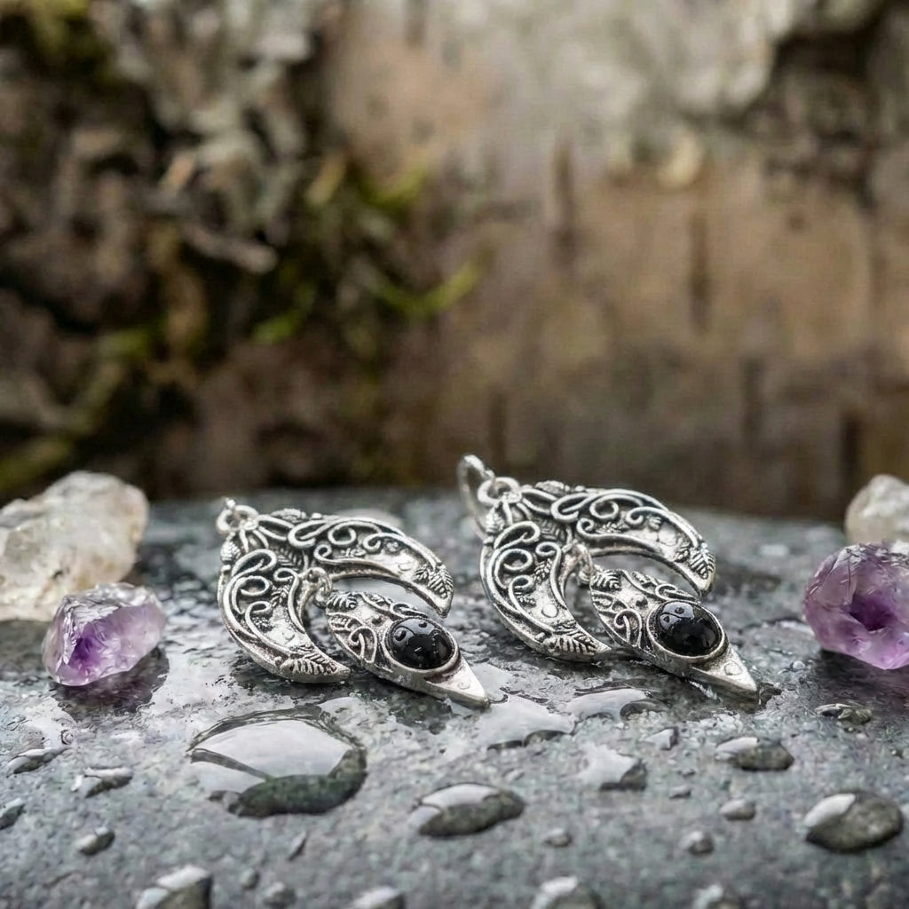 Vintage Silver Leaf Earrings