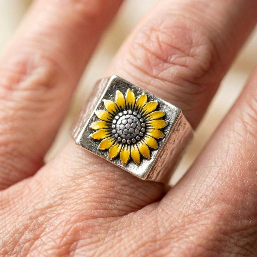 Vintage Sunflower Ring