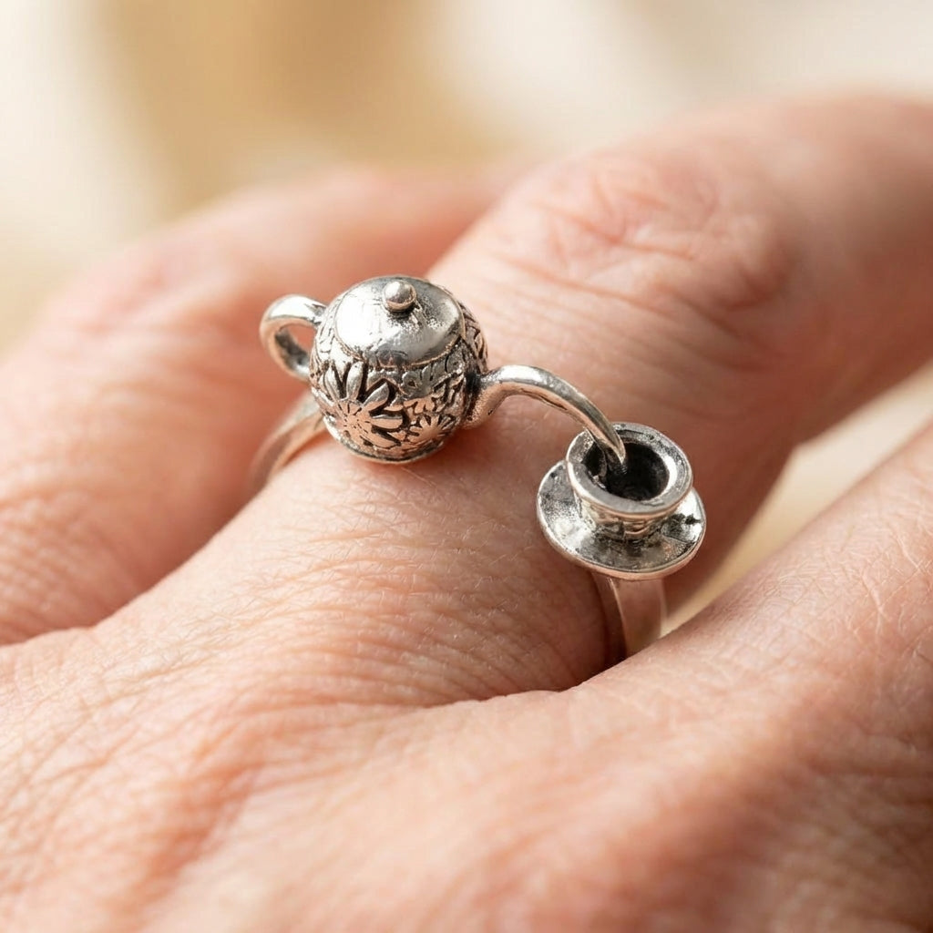 Vintage Teapot Ring
