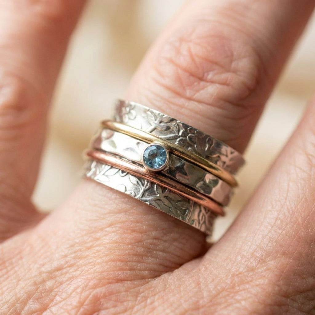 Vintage Topaz Spinner Ring