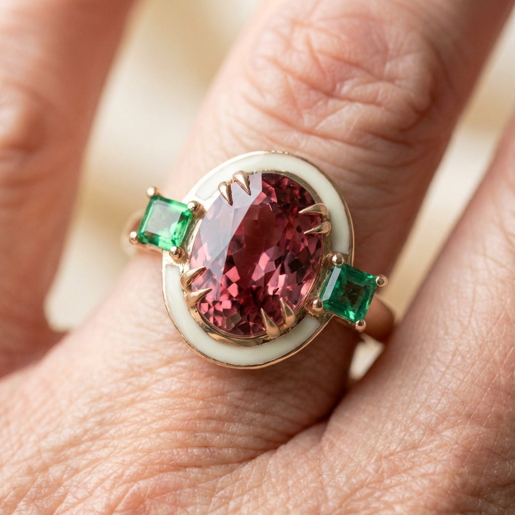Vintage Tourmaline Statement Ring