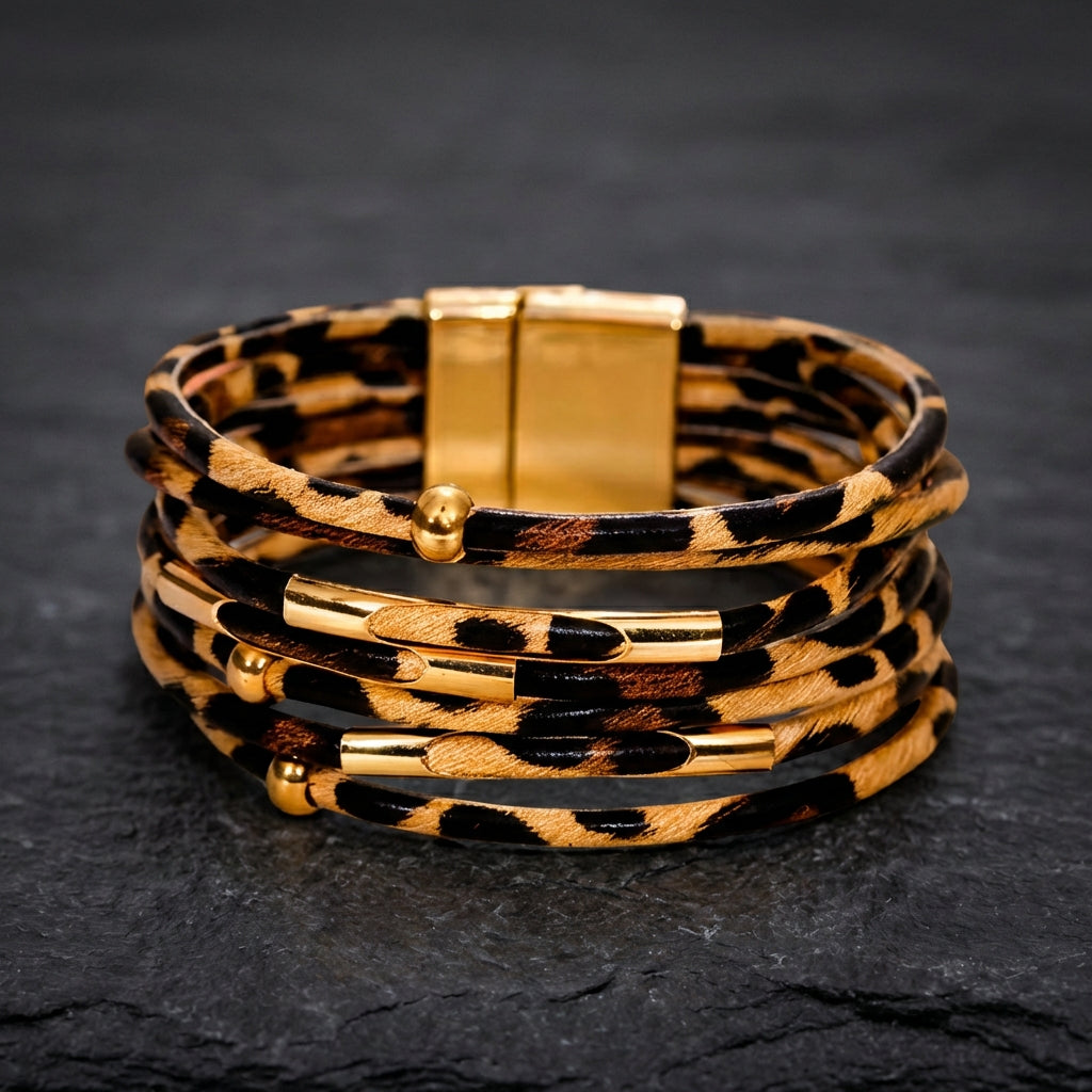 Wide Boho Multilayer Wrap Bracelet