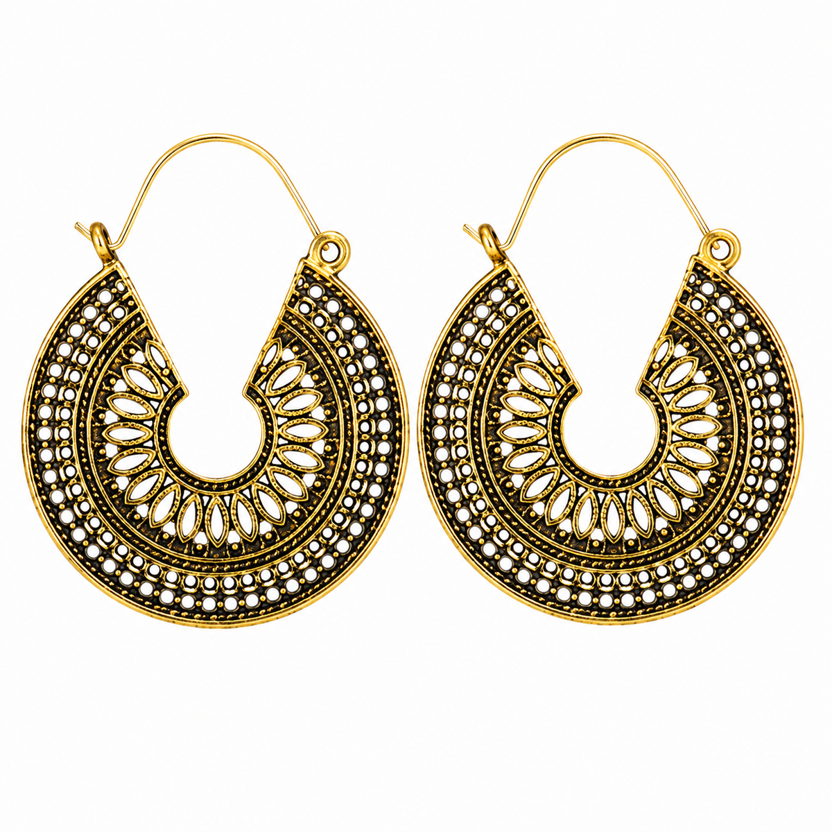 Vintage Bright Zirconia Earrings