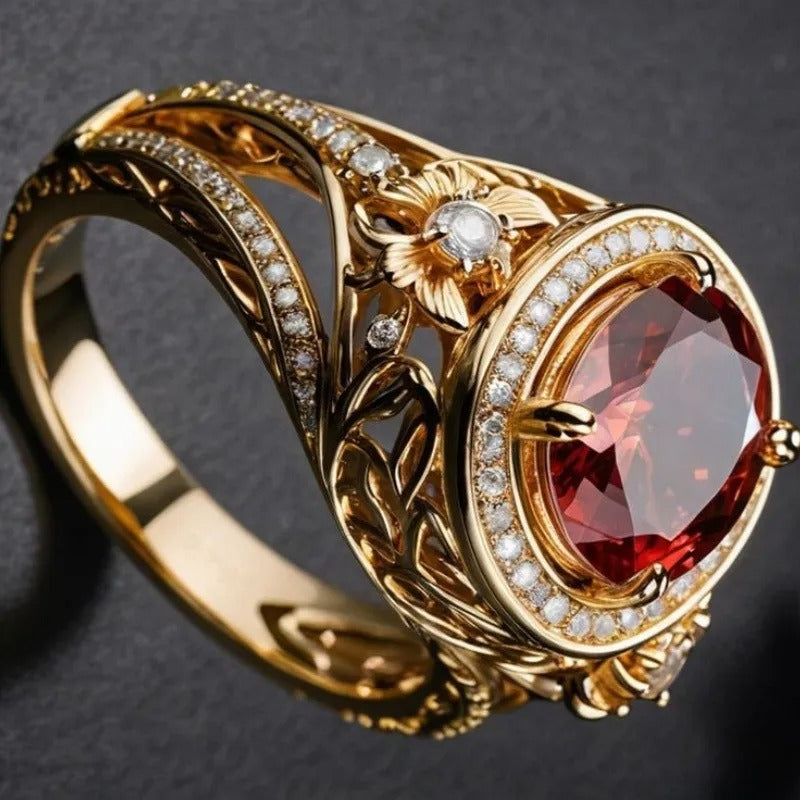 Royal Ruby Emblem Ring